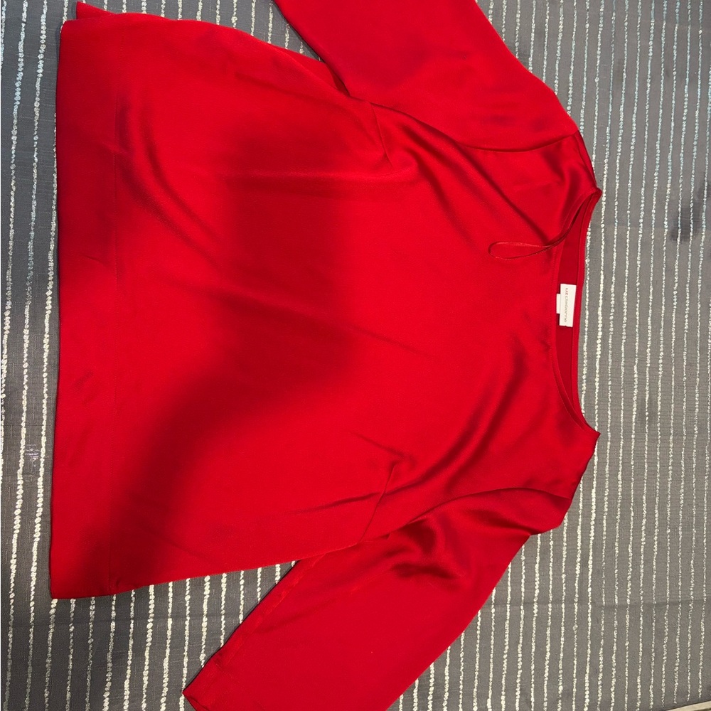 Sleek red Liz Clairborne top